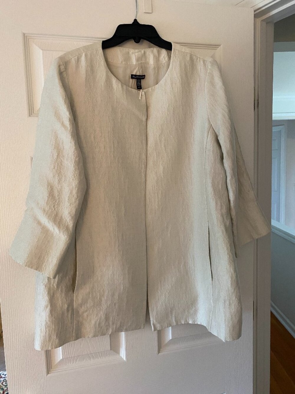 Eileen Fisher Bone Silk Habutai Jacket